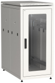 Шкафы и стойки телекоммуникационные 19 itk linea n 28u 800х1000мм стекл. пер. дв. задн. метал. сер. | ln35-28u81-gm | itk выгодная цена