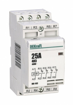 1Модульное оборудование (выключатели, УЗО, АВДТ,  УЗДП) контактор модульный 4нз 16а 230в мк-103 | 18056dek | dekraft выгодная цена