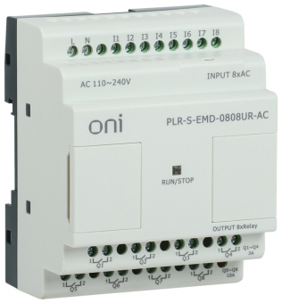 1Реле логическое реле plr-s. расширение 8di/8do (r) 220в ac | plr-s-emd-0808ur-ac | oni выгодная цена