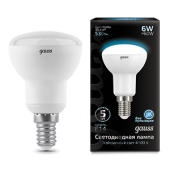 Лампы (источники света) лампа светодиодная led 6вт e14 220в 4100к reflector r50 | 106001206 | gauss выгодная цена