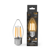 Лампы (источники света) лампа светодиодная filament свеча 11w 810lm 2700к е27 led 1/10/50 | 103802111 | gauss выгодная цена