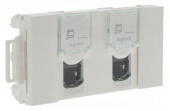 Розетки, выключатели, звонки электрические mosaic 2хrj45 ftp cat. 6 3 модуля cd | 076546 | legrand выгодная цена
