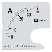 Измерительное оборудование шкала сменная для a721 30/5а-1,5 ekf proxima | s-a721-30 | ekf выгодная цена