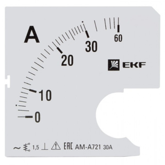 1Измерительное оборудование шкала сменная для a721 30/5а-1,5 ekf proxima | s-a721-30 | ekf выгодная цена