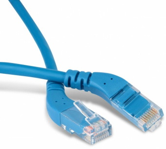 1Патч-корды патч-корд pc-apm-utp-rj45/l45-rj45/l45-c5e-5m-lszh-bl u/utp угловой, левый 45°-левый 45°, cat.5e, lszh, 5 м, синий | 232788 | hyperline выгодная цена