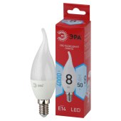 Лампы (источники света) лампа светодиодная led bxs-8w-840-e14 r (диод, свеча на ветру, 8вт, нейтр, e14) | б0051848 | эра выгодная цена