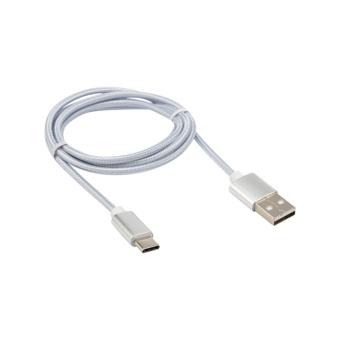 1КОМПЬЮТЕРНЫЕ АКСЕССУАРЫ шнур usb 3.1 type c (male)-usb 2.0 (male) в тканевой оплетке 1 м черный | 18-1884 | rexant выгодная цена