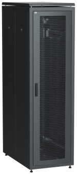 1Шкафы и стойки телекоммуникационные 19 шкаф сетевой 19" linea n 47u 600х1000 мм перфорированные двери черный | ln05-47u61-pp | itk выгодная цена