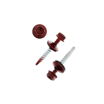 1Крепёж саморез кр св. 4,8х35 ral-3011 (тёмно-красный) (250 шт) - ведро ( 1,478 кг) | 103183 | tech-krep выгодная цена