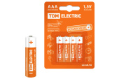 Элементы питания и аккумуляторы элементы питания lr03 aaa alkaline 1,5v bp-4 | sq1702-0006 | tdm выгодная цена