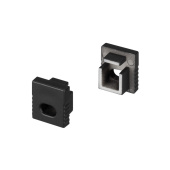 Ленты светодиодные заглушка sl-mini-8 black с отверстием (arlight, пластик) | 030518 | arlight выгодная цена