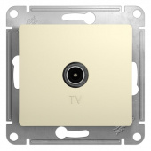 Розетки, выключатели, звонки электрические glossa бежевый tv розетка проходная 4db | gsl000292 | se выгодная цена