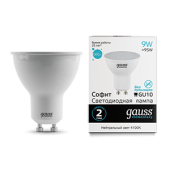 Лампы (источники света) лампа светодиодная led elementary mr16 gu10 9w 660lm 4100к | 13629 | gauss выгодная цена