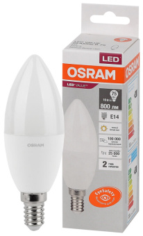 1Лампы (источники света) лампа светодиодная led value cl- b 10w/830 230v e14 10x1 | 4058075579125 | osram выгодная цена