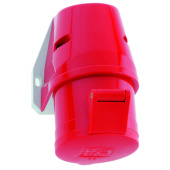 Разъемы промышленные розетка настенная 16a 4р(3p+pe) 6h 400v ip44 90х87 qc 11905 i 11905-bals i bals выгодная цена