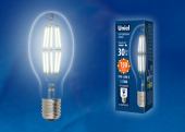 Лампы (источники света) лампа светодиодная промышленная led-ed90-30w/dw/e40/cl glp05tr led мощная, прозр. 4000к | ul-00003761 | uniel выгодная цена