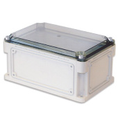Шкафы, боксы и аксессуары корпус пластиковый ram box ip67 600х300х146 мм(высота крышки 21) стенка с выбивными фланцами прозрачная крышка | 563211 | dkc выгодная цена