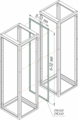 Шкафы, боксы и аксессуары соединительная рама метэл-1 ip 31 1800х450 | см3.184 | метэл выгодная цена