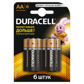 Элементы питания и аккумуляторы элемент питания duracell lr6-6bl basic | б0014859 | duracell выгодная цена