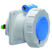 Разъемы промышленные розетка встраиваемая 16a 3р(2p+pe) 6h 230v ip67 75х75 qc 13734 i 13734-bals i bals выгодная цена