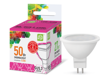 1Лампы (источники света) лампа светодиодная led-jcdr-standard 5.5вт 230в gu5.3 6500к 495лм | 4690612012261 | asd выгодная цена