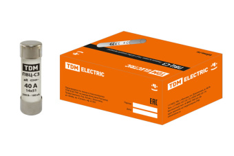 1Модульное оборудование (выключатели, УЗО, АВДТ,  УЗДП) вставка плавкая пвц-с3 14х51 ar (быстродействующая) 40а | sq0729-0053 | tdm выгодная цена
