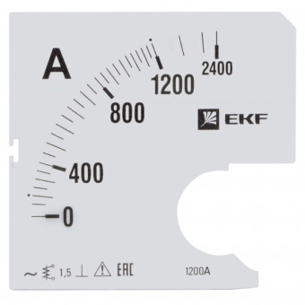 1Измерительное оборудование шкала a961 1200/5а-1,5 proxima | s-a961-1200 | ekf выгодная цена