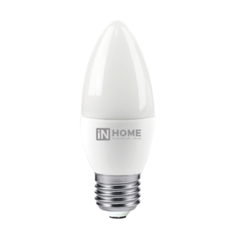 1Лампы (источники света) лампа светодиодная led-свеча-vc 6вт 230в е27 4000к 540лм | 4690612020419 | in home выгодная цена