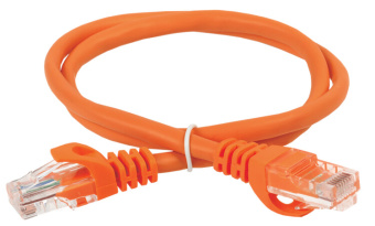 1Патч-корды коммутационный шнур кат. 6 utp pvc 10м оранжевый | pc07-c6u-10m | itk выгодная цена