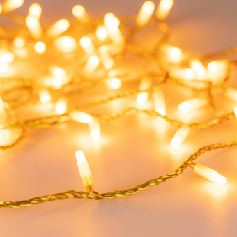 1Ленты светодиодные светодиодная гирлянда ard-string-classic-10000-yellow-100led-milk-std yellow (230v, 7w) (ardecoled, ip65) | 031200 | arlight выгодная цена