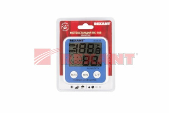 1Измерительное оборудование метеостанция комнатная rx-108 | 70-0520 | rexant выгодная цена
