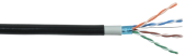 Кабель витая пара (UTP, FTP) каб. в. п. f/utp кат. 5e 4х2х24awg solid lszh/ldpe чер. | lc3-c5e04-389 | itk выгодная цена