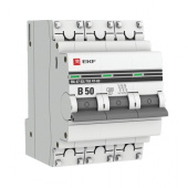 Модульное оборудование (выключатели, УЗО, АВДТ,  УЗДП) выключатель автоматический трехполюсный ва 47-63 50а b 4,5ка proxima | mcb4763-3-50b-pro | ekf выгодная цена
