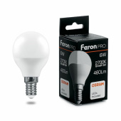 Лампы (источники света) лампа светодиодная .pro lb-1406 шарик e14 6w 2700k osram led | 38065 | feron выгодная цена