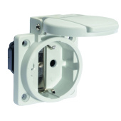 Разъемы промышленные розетка встраиваемая schuko 16a 3p 250v ip54 серая 71095 i 71095-bals i bals выгодная цена