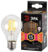 Лампы (источники света) лампа светодиодная f-led a60-15w-827-e27 (филамент, груша, 15вт, тепл, е27) | б0046981 | эра выгодная цена