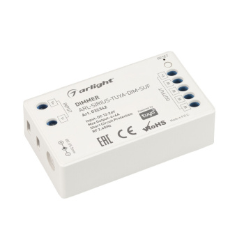 1Ленты светодиодные диммер arl-sirius-tuya-dim-suf (12-24v, 4x4a, 2.4g) (arlight, ip20 пластик, 3 года) | 032342 | arlight выгодная цена