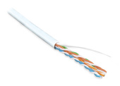 Кабель витая пара (UTP, FTP) uutp4-c5e-s24-in-lszh-wh-100 (100 м) кабель витая пара, неэкран. u/utp, категория 5e, 4 пары (24 awg), одножил. (solid) | 273505 | hyperline выгодная цена