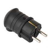 Разъемы каучуковые вилка угловая каучуковая 230в 2p+pe 16a ip44 ekf pro | rps-017-16-230-44-r | ekf выгодная цена