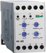 Реле реле контроля фаз 380в тип 01 серии рк-101 | 23300dek | dekraft выгодная цена