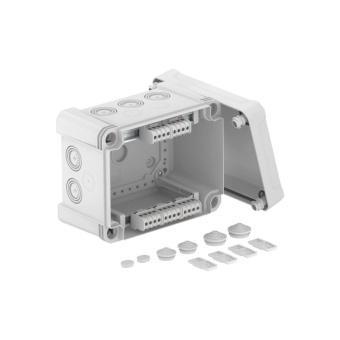 1Коробки распределительные распределительная коробка x10, ip 67, 191х151х126 мм. с клеммой | 2005206 | obo bettermann выгодная цена