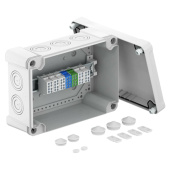 Коробки распределительные распределительная коробка x25, 286х202х126 мм., с линейным клеммным зажимом | 2005318 | obo bettermann выгодная цена