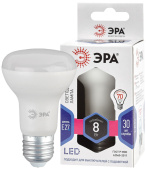 Лампы (источники света) лампа светодиодная led r63-8w-860-e27 (диод, рефлектор, 8вт, холод, e27), (10/100/1500) | б0048024 | эра выгодная цена