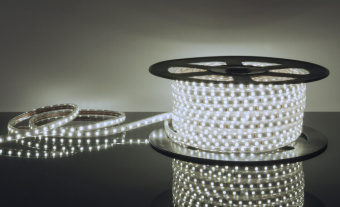 1Ленты светодиодные лента светодиодная lstr003 220v 14,4w 60led 5050 ip65 белый, 50 м | a033710 | elektrostandard выгодная цена