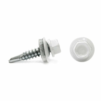 1Крепёж саморез кр св. 4,8х28 ral-9003 (ярко-белый) (300 шт) - ведро ( 1,623 кг) | 127872 | tech-krep выгодная цена