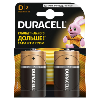 1Элементы питания и аккумуляторы элемент питания duracell lr20-2bl | б0014055 | duracell выгодная цена