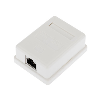 1Розетки, адаптеры и модули Keystone рoзетка компьютерная внешняя, 1-порт rj-45 (8p8c), ftp экранированная, категория 6, | 03-0142 | rexant выгодная цена