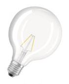 Лампы (источники света) лампа светодиодная led retrofit classic globe125 25 cl 2,5 w/2700k e27 | 4052899962064 | osram выгодная цена