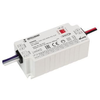 1Ленты светодиодные intelligent arlight диммер dali-201-10w-350-mini-pd-suf (230v, 120-350mа) (intelligent arlight, ip20 пластик, 5 лет) | 030908 | arlight выгодная цена