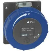 Разъемы промышленные встраиваемая розетка hypra - ip 66/67-55 - 2к+3 - 32 а - пластик | 053046 | legrand выгодная цена
